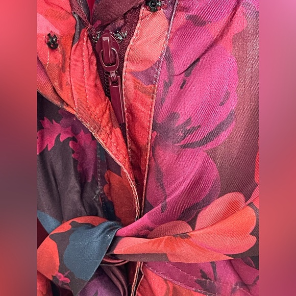 Samuel Dong Elegant Red Sleeveless Bubble Coat Dress - Picture 4 of 7